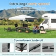 thumbnail image 5 of Erommy 10'x10'  Pop up Canopy Tent with 2 Convertible Sidewalls, Easy up Canopy for Beach,Camping,White, 5 of 7