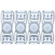 thumbnail image 1 of BRIGHTFUFU Hebillas universales para gafas, 4 Uds., gafas de natación, correa para la cabeza, botón, hebillas para gafas de natación, botón para gafas de natación, accesorio negro, 1 of 1