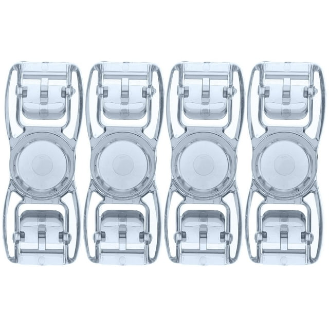 MOVTOTOP 4pcs Universal Black Swimming Goggles Buckles Head Strap Buttons Replacement Supply