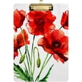 thumbnail image 1 of FMSHPON Poppies Flowers Clipboard Hardboard Wood Nursing Clip Board and Pull for Standard A4 Letter 13x9 inches, 1 of 8