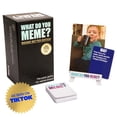 thumbnail image 2 of Juego de cartas ¿QUÉ MEMES? Bigger Better Edition para adultos mayores de 17 años, 2 of 3