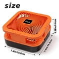 thumbnail image 7 of Solar Camping Fan with LED Light, 4000mAh Rechargeable Tent Fan, 4 Speeds, 90° Oscillation, Portable Outdoor Fan for Camping, Travel and Emergency Use, 7 of 7