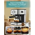 Gevi Espresso Machine with steamer 15 Bar Cappuccino Coffee Maker for Latte Mocha