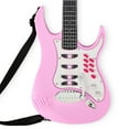 thumbnail image 3 of Best Choice Products Pretend Play Kids Electric Guitar, Toy Guitar with Interactive Microphone, Amp - Soft Pink, 3 of 7