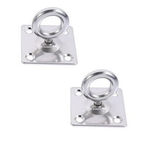 FUEENIRVA Stainless Steel Hammock Hooks Heavy Duty Suspension Hook Silver 2Pcs 2.0x2.0x1.8in