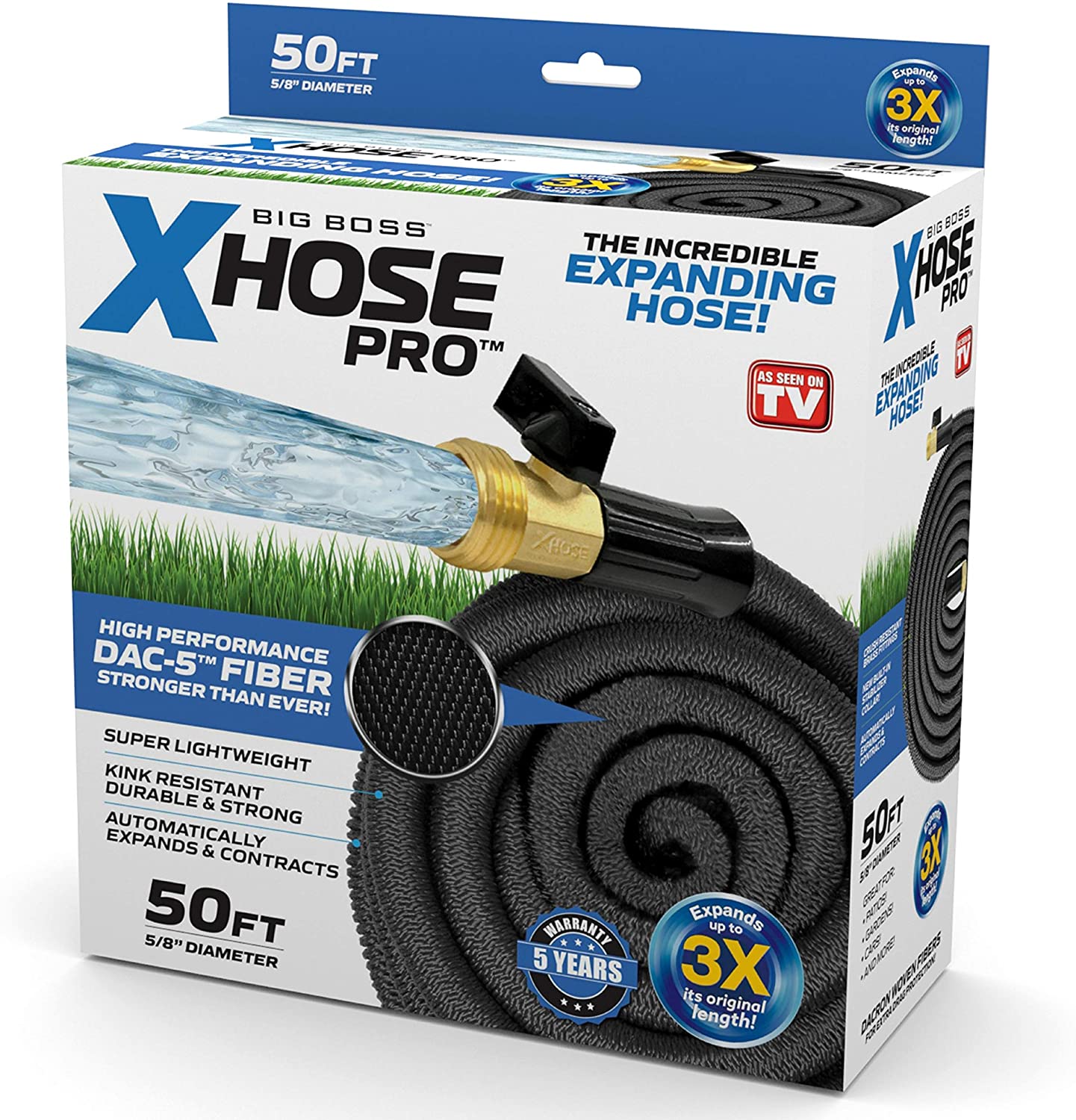 Xhose Pro 50 Ft Expandable Garden Hose, Heavy Duty Flexible photo 1