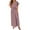 Pink, variant on Sngxgn Women's Summer Sleeveless/Short Sleeve Floral Print Casual Flowy Long Dress(Army Green,L)