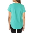 thumbnail image 2 of Ma Croix Womens Lightweight Hipster Round Bottom Short Sleeve Athletic Yoga Tunic T Shirt, 2 of 6
