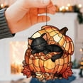 thumbnail image 2 of Decoraciones De Halloween Adorno Colgante De Calabaza Acrílica En 2D Para Fiestas En Casa, Ventanas, Paredes Y Puertas, 2 of 6