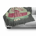 thumbnail image 3 of Jukebox Soft Flannel Fleece Throw Blanket, Charcoal Grey Backdrop 50s Inspired Radio Music Box Image, Cozy Plush for Indoor and Outdoor Use, 50" x 60", Mint Green Hot Pink, by Ambesonne, 3 of 6