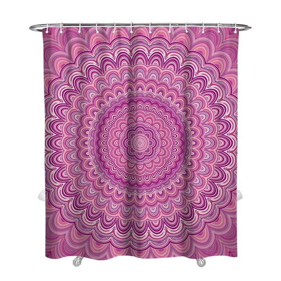 Retro Boho Bloom Daisy Curtain 72x84, Quick-Dry Polyester with Plastic Rings, Cute Floral Artwork for Sunny Bathroom Aesthetic