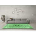 thumbnail image 3 of Ahgly Company Indoor Square Medallion Emerald Green Traditional Area Rugs, 7' Square, 3 of 4
