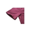 thumbnail image 5 of Unique Bargains Men's Button Down Short Sleeves Cotton Polka Dots Shirt S (US 34) Burgundy, 5 of 7