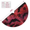 thumbnail image 3 of Yiaed Bats And Spiders Print Christmas Tree Skirt , Tree SkirtsTree Mat for Christmas Winter Holiday Indoor Decorations-48", 3 of 7