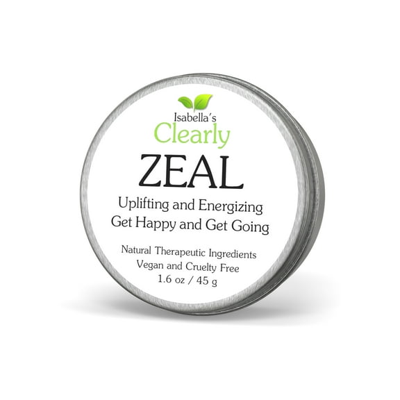 Clearly ZEAL Uplifting and Energizing Happiness Balm | Aromatherapy Mood Support Essential Oil Blend to Increase Joy, Boost Energy | Made in USA