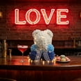 thumbnail image 6 of Lilixerw LED Rose Bear with Lights in Clear Gift Box,Valentine's Day Roses Gifts,9.84In Romantic Bear Home Decor for Couple,Red, 6 of 6