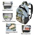 thumbnail image 5 of JIALIOU 14" Laptop Backpack Waterproof Airline Approved Stylish Casual Daypack for Travel Business College Work, Island Oil Painting, 5 of 8
