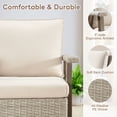 thumbnail image 6 of Outdoor Wicker Swivel Chairs with Cushions(Set of 2) for Patio, 6 of 7