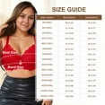 thumbnail image 4 of Plus Size Push Up Full Coverage Bra - Padded Underwire, Adds a Cup Size & Lift Up Bra, Red, 4 of 8