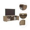 thumbnail image 6 of Tuhome Oak Modern Engineered Wood Prana Tv Stand, 6 of 11