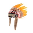 thumbnail image 3 of de plumas artificiales Halloween Headsel de disfraces Accesorios de disfraces Decoración Propiedades de la foto de la cabeza de la cabeza para Naranja, 3 of 8