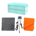 thumbnail image 3 of twisto Bird Brooder Box Portable Chick Incubator Brooding Box Chicken Coop Parrot Brooder Incubator Foldable PP Material Transparent Window Suitable for Small Poultry Birds Box Heat Pad Blanket, 3 of 8