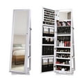 thumbnail image 3 of Wellynap 360° Rotated Full-Length Mirror, 63"H Wooden Jewelry Box with Mirror for Women - White, 3 of 8
