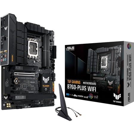 Asus TUF Gaming B760-Plus WiFi D4 Motherboard, ATX, LGA1700, DDR5, WiFi 6