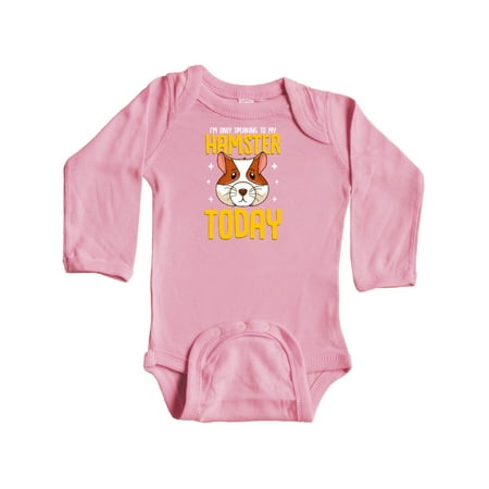 

Inktastic Hamster Kids Pet Gift Gift Baby Boy or Baby Girl Long Sleeve Bodysuit