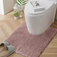 thumbnail image 5 of Dmlowu Toilet Rugs U-Shaped 20 x 20 Inch, Extra Soft Absorbent Bathroom Rugs for Toilet, Dry Quickly, Machine Washable, Non-Slip Toilet Bath Mat Pink, 5 of 6