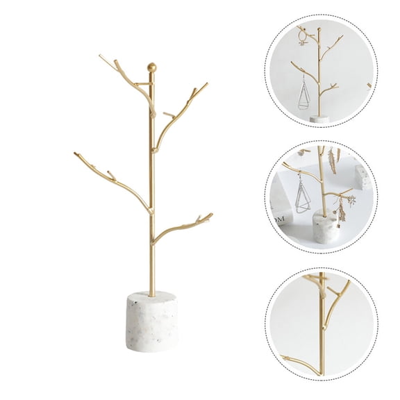 STRANDCHIC 1-Pack Alloy Earring Holder Jewelry Organizer for Women, Stylish and Storage Solution