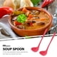 thumbnail image 4 of 2 piezas de sopa de silicona cucharas de mango largo suave olla caliente cucharadas de comida que sirven cucharas (rojo), 4 of 7