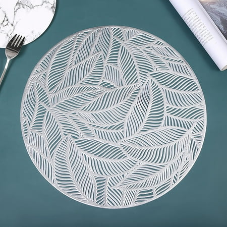 

LnjYIGJ PVC Hollow Insulation Pad Table Bowl Mats Home Decor Heat Resistant Placemat
