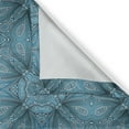 thumbnail image 4 of Ambesonne Abstract Valance Pack of 2, Bluish Mosaic Ornaments, 42"X12", Slate Blue and Multicolor, 4 of 5