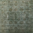 thumbnail image 1 of Ahgly Company Indoor Square Mid-Century Modern Dark Olive Green Oriental Area Rugs, 3' Square, 1 of 6
