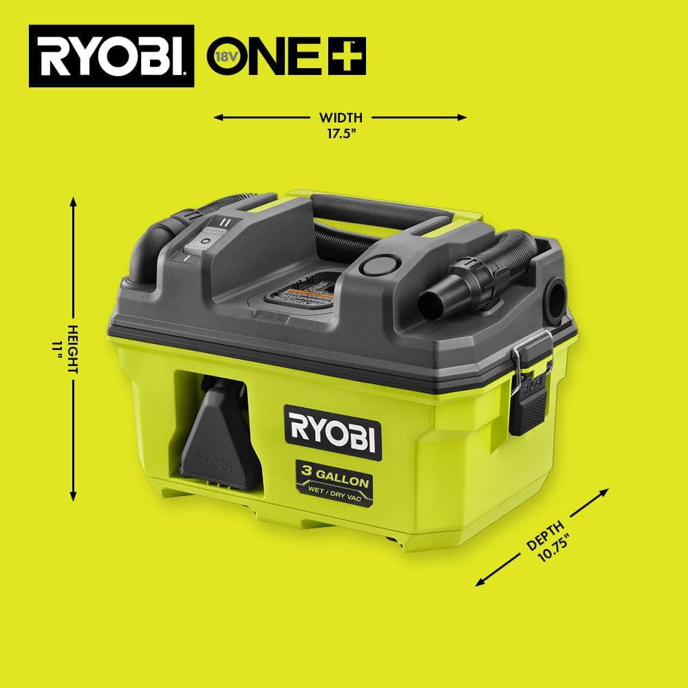 ONE+ 18V LINK Cordless 3 Gal. Wet/Dry Vacuum (Tool Only)