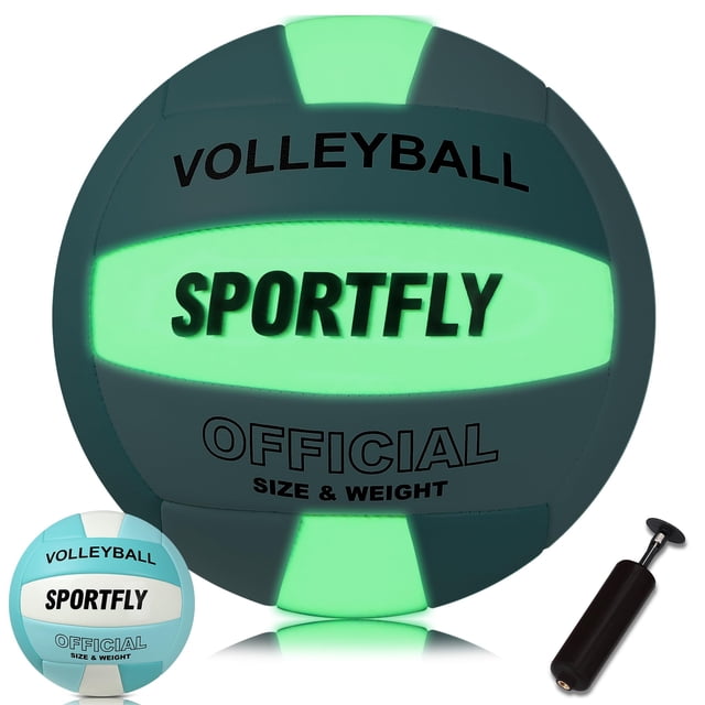 Voleibol Sportfly talla 5 que brilla en la oscuridad con bomba