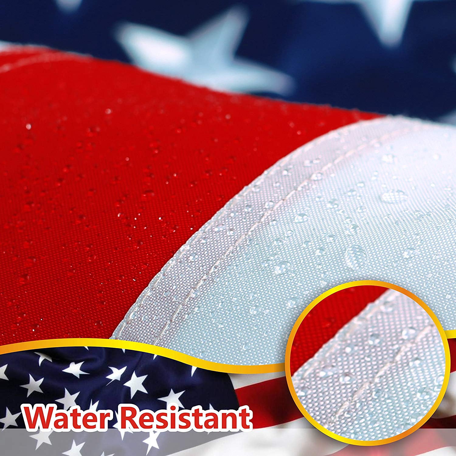 G128 - U.S. American US Flag 10x15 Ft Embroidered Stars Sewn Stripes Brass Grommets 210D Quality Polyester