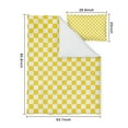 thumbnail image 5 of Yellow Checkerboard Duvet Cover and Pillowcase Set for Single Bedding, Bedroom Accessories for Kids Teens, 5 of 5