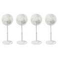 thumbnail image 1 of Lasko 16 Inch Oscillating Adjustable Tilting Pedestal Stand Fan, White (4 Pack), 1 of 6