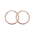 thumbnail image 4 of 14K Rose Gold 23mm x 1.5mm Endless Round Hoop Earrings, 4 of 8