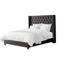 thumbnail image 1 of CorLiving Fairfield King Size Tufted Bed with Winged Headboard, 1 of 9