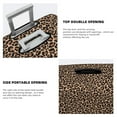 thumbnail image 3 of Disketp Brown Leopard Elastic Travel Luggage Cover Travel Suitcase Protective Cover For Trunk Case Apply To 18''-32'' Suitcase Cover-Small, 3 of 7