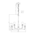 thumbnail image 3 of 5-Light Antique Bronze Chandelier, 3 of 3