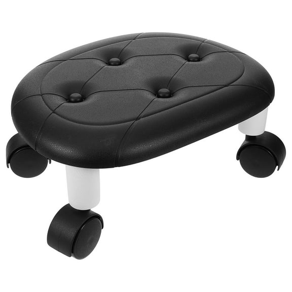 MLINS Wheel Low Stool Universal Swivel Wheels Roller Stool Short Rolling Stool