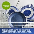 thumbnail image 4 of Granitestone Blue Nonstick 14” Blue Frying Pan Aluminum Skillet, Oven & Dishwasher Safe, 4 of 8