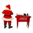 thumbnail image 3 of Coca-Cola Coke Santa with Table Cooler, 2 Piece Set Garland, 14-Inches, Multi-Colored, 3 of 4