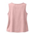 thumbnail image 4 of IYYVV Linen Tank Tops for Women Summer 2026 Casual Sleeveless Cotton Shirts Ruched Comfy Loose Fit Lightweight Gauze Cami 2026 Light pink 2XL, 4 of 6