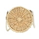 thumbnail image 5 of Bolso redondo de ratán, estilo bohemio, portátil, para mujer, ideal para playa y picnic. Sólido, 5 of 9