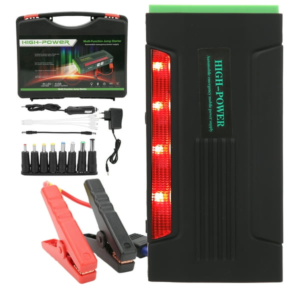 20000mAh Car Jump Starter LED Light 4USB 12V 600A with Flashlight Battery Bank for Outdoor Emergency 100‑240V